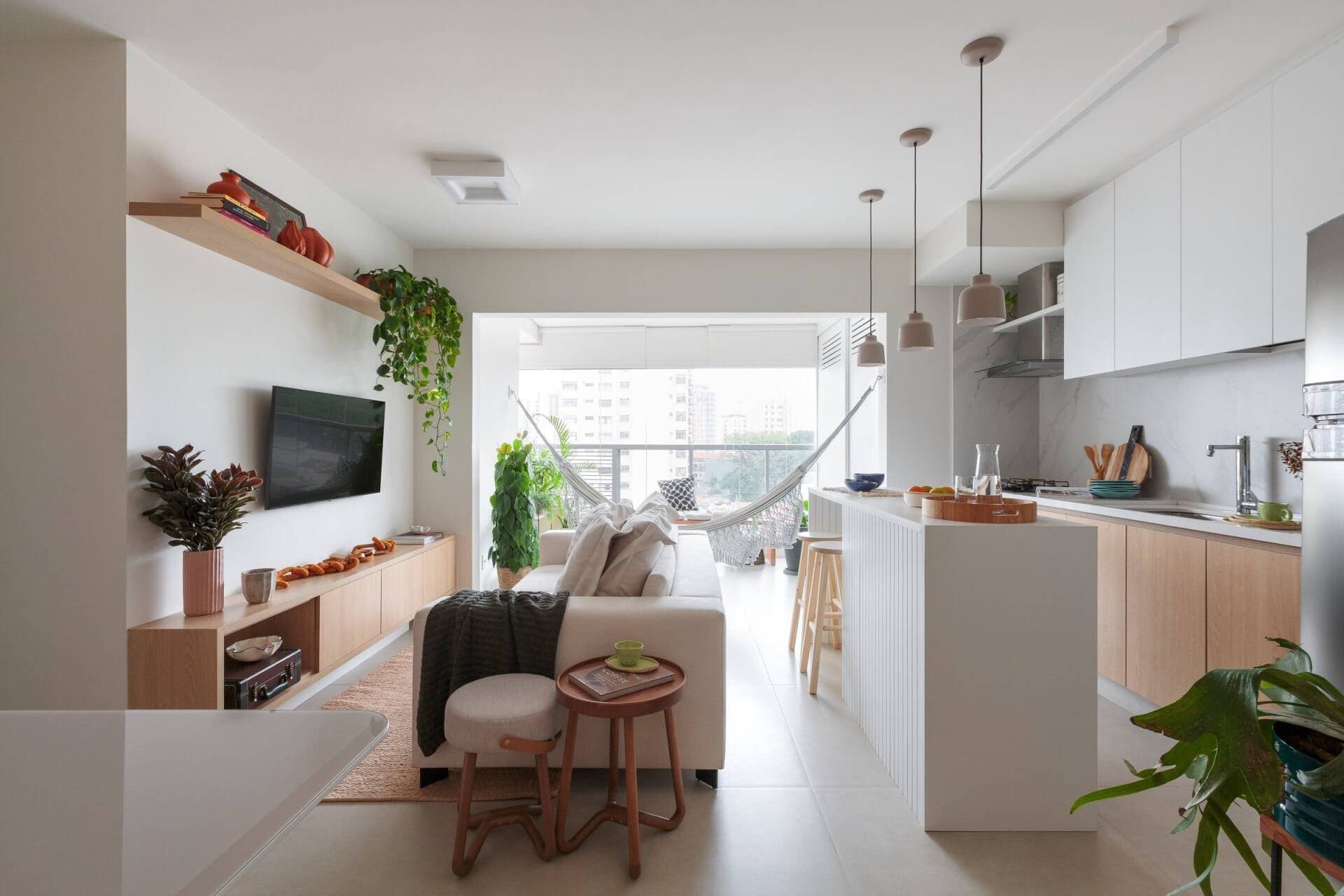 Căn hộ 70m2, góc nào cũng thoáng đãng mà rất ấm áp của cô gái độc thân và chú cún cưng