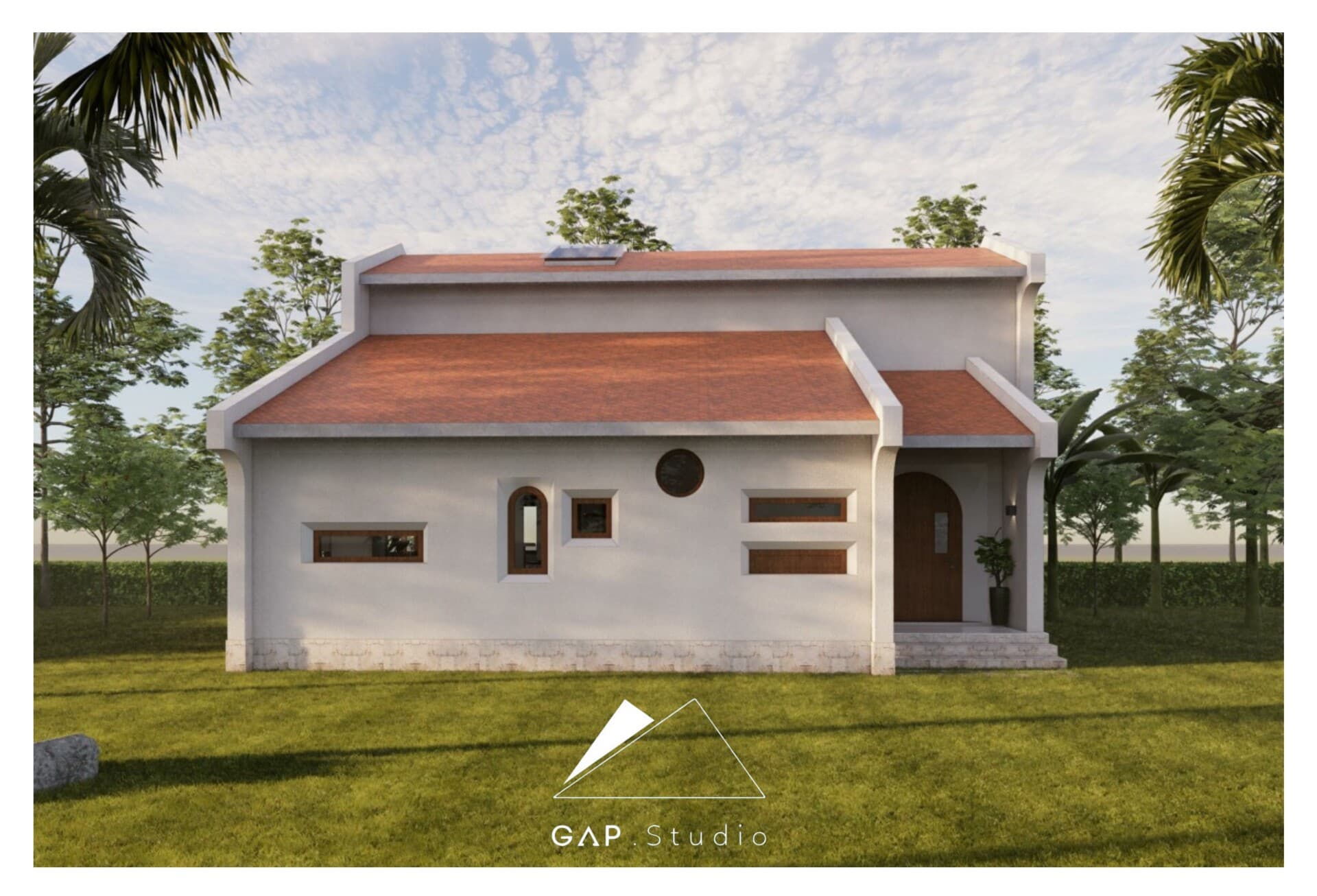 AnhHouse/ Ngôi nhà khép kín và cân bằng