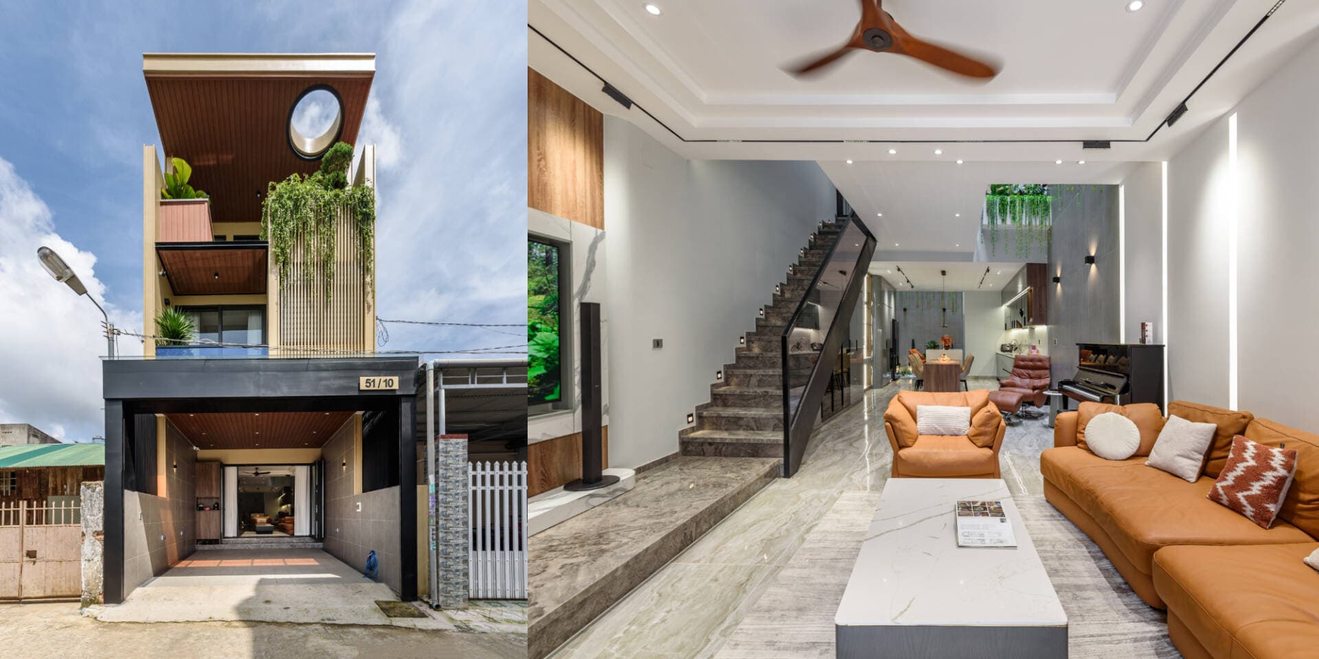 Nhà chị Uyên 390m² tại Bảo Lộc nổi bật với giếng trời kết nối 3 thế hệ và ngập tràn ánh sáng tự nhiên