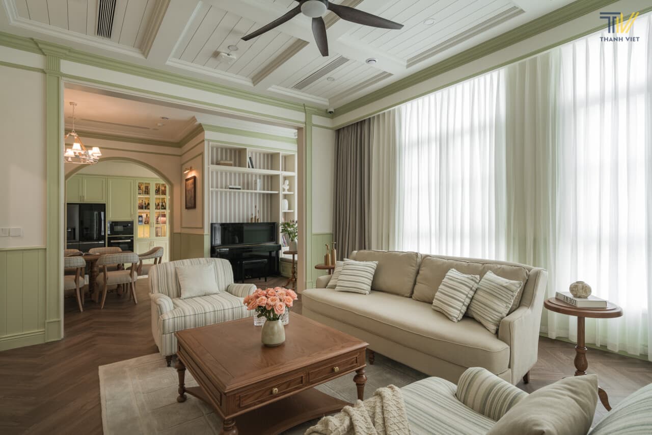 Căn hộ Almira House 180m2 phong cách Âu Mỹ tại The Manor Mễ Trì