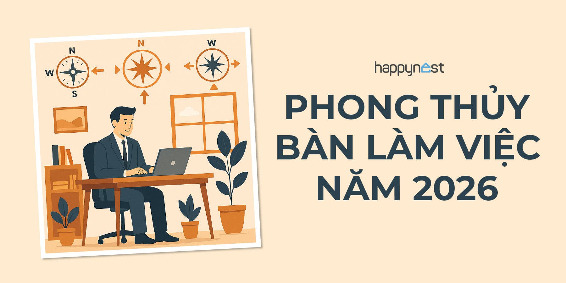 Phong thủy bàn làm việc năm 2026: Cách bố trí chuẩn để hút tài lộc và thăng tiến