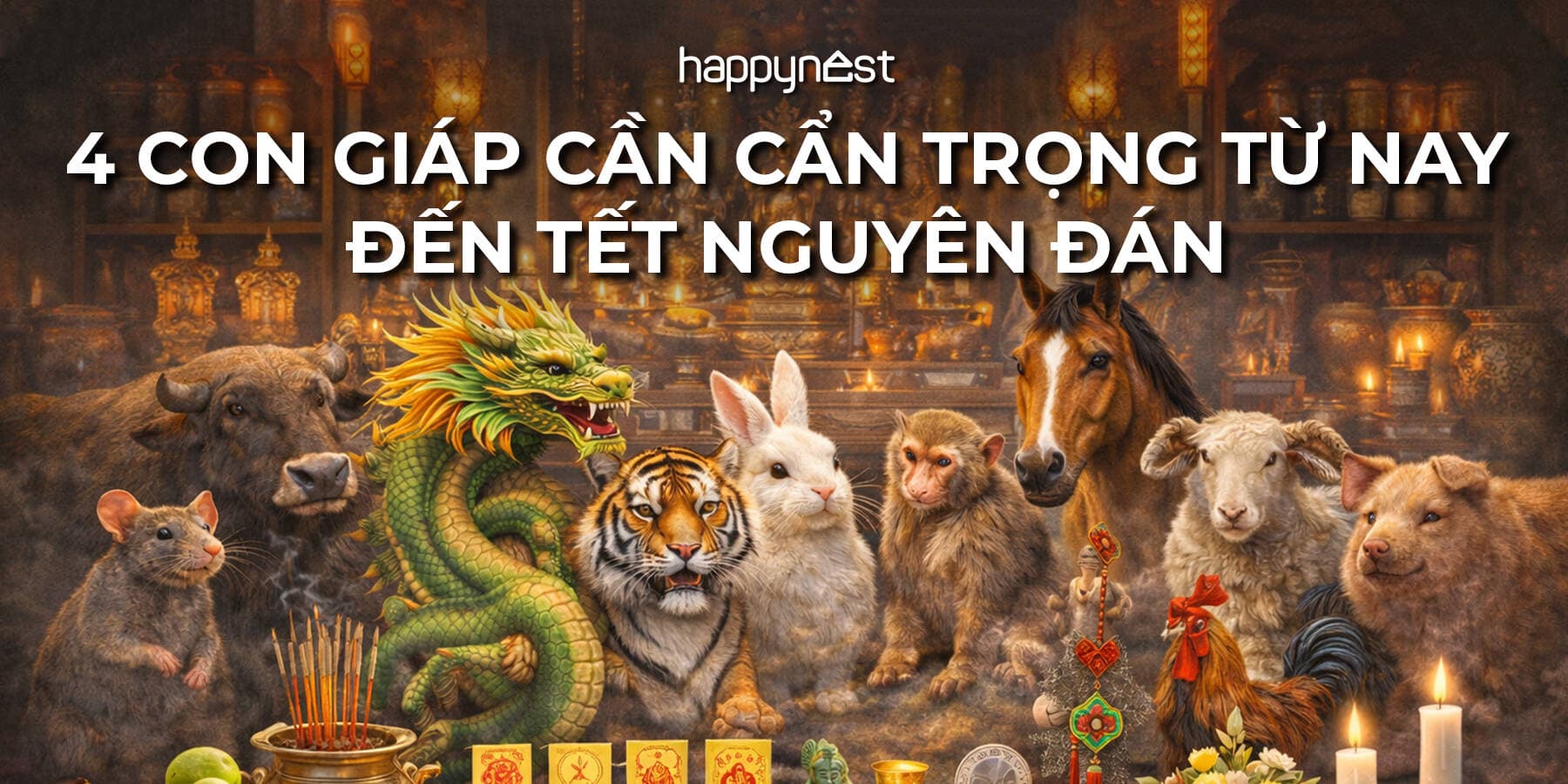Tử vi 2026: 4 con giáp cần đặc biệt cẩn trọng trước Tết Bính Ngọ để tránh hao tài