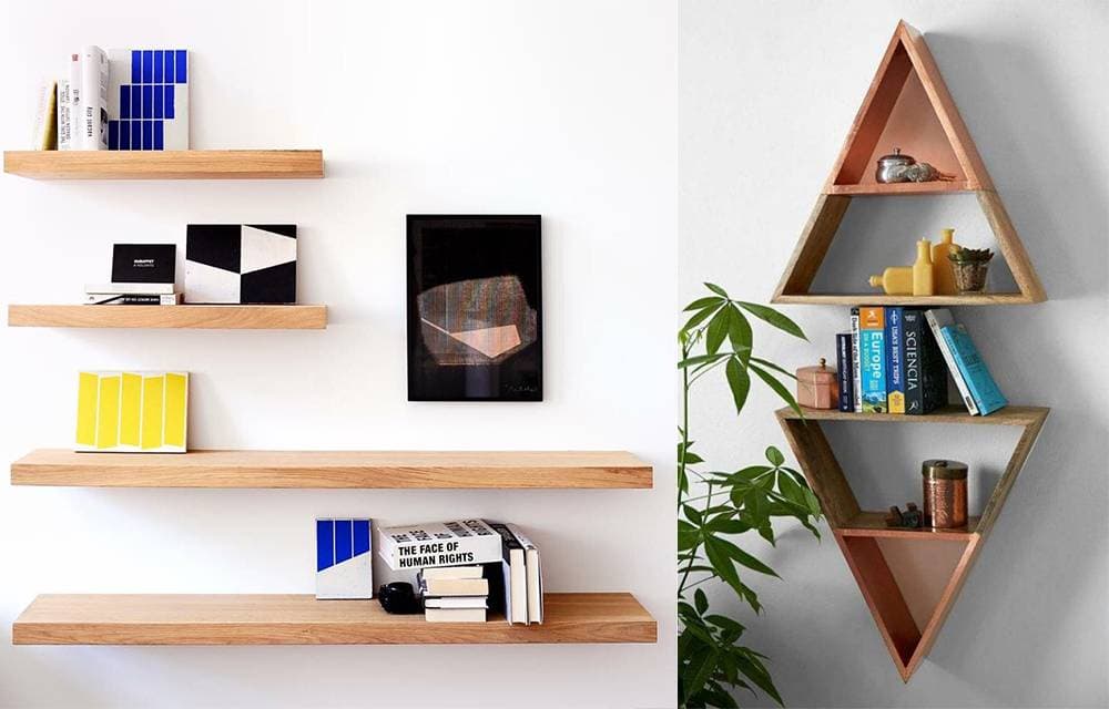 Thiết kế giá sách theo phong cách tối giản