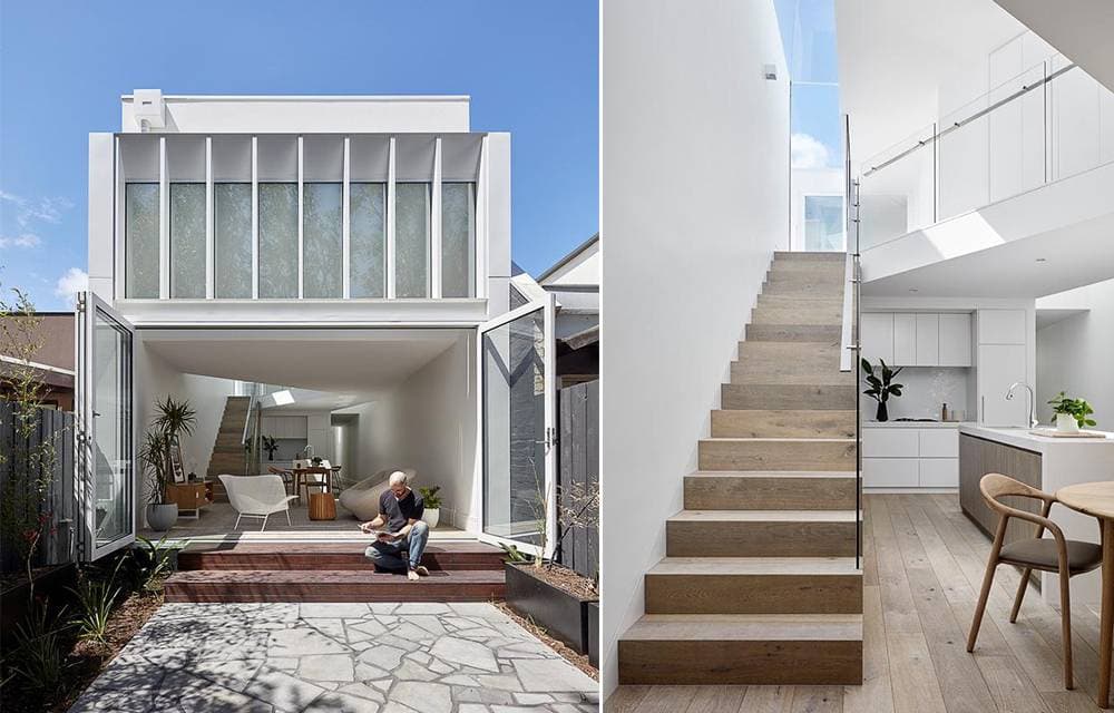 Tận dụng ống khói của cốt nhà cũ, Oban Residence ở  Úc sau cải tạo đẹp tinh tế dưới ánh sáng mặt trời