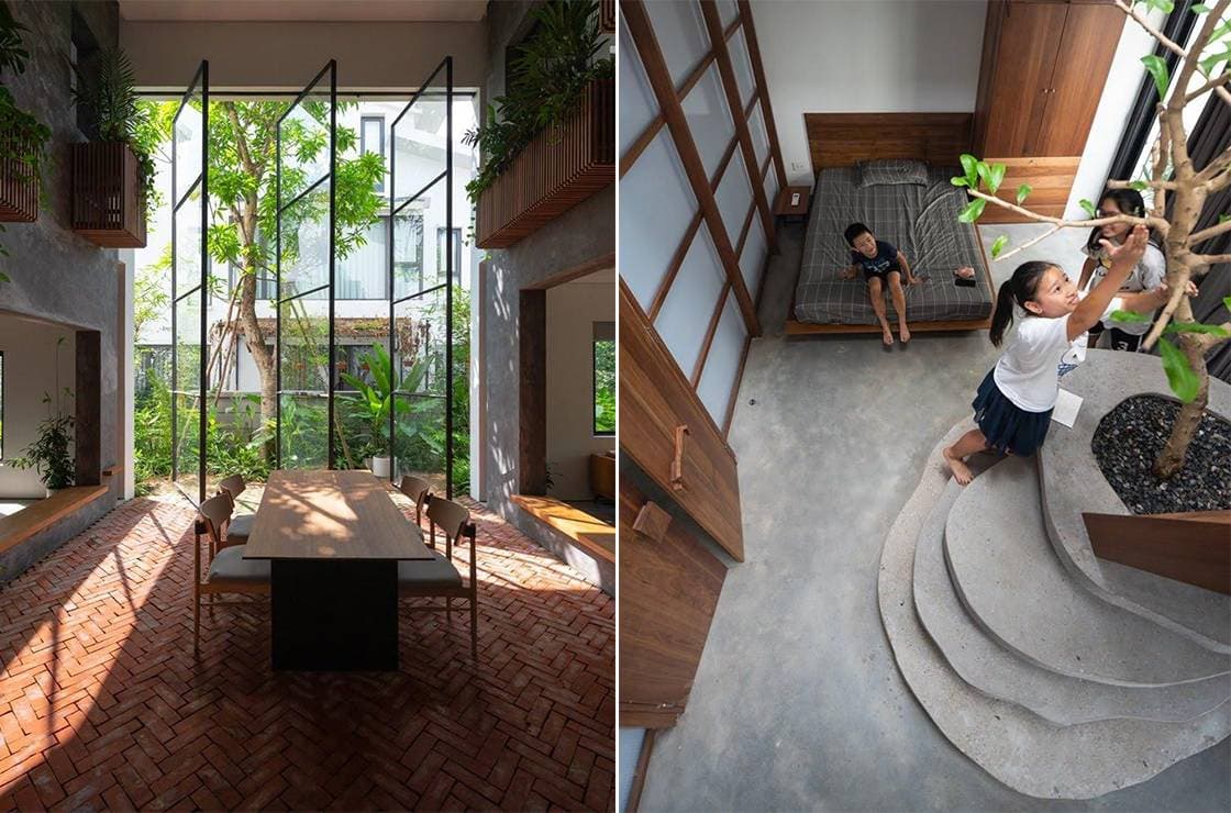 ECV – Căn biệt thự song lập Mimosa – Ecopark Hưng Yên đơn giản, mộc mạc và nhiều cây xanh