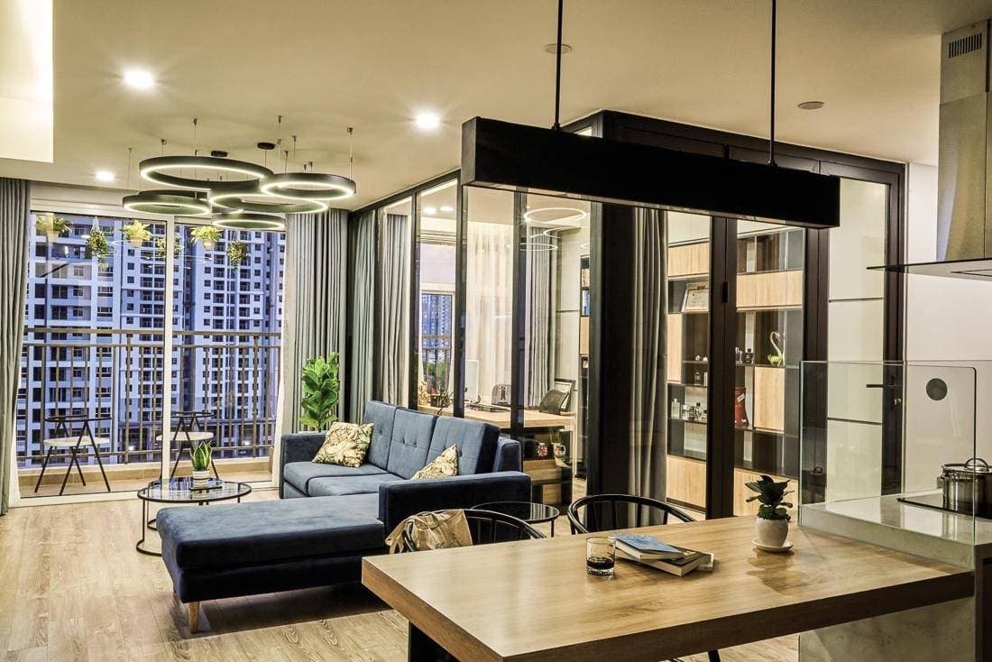 Chất phóng khoáng của đất New York được tái hiện mới lạ trong căn hộ 99m2 của gia đình Việt kiều mới trở về Sài Gòn