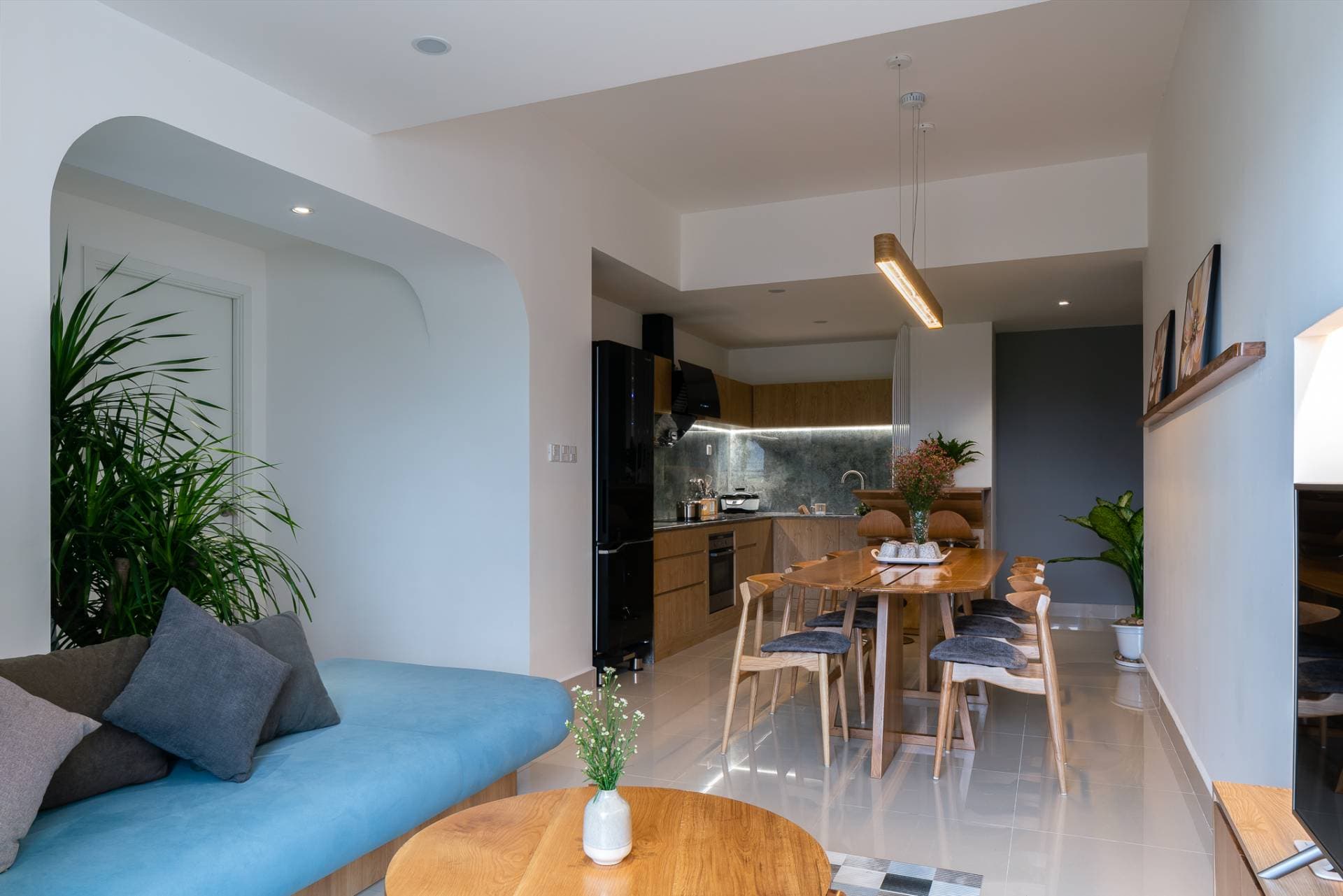 Căn hộ The Park Residence ở quận 7 đẹp ấm cúng với cách phối màu trẻ trung hiện đại