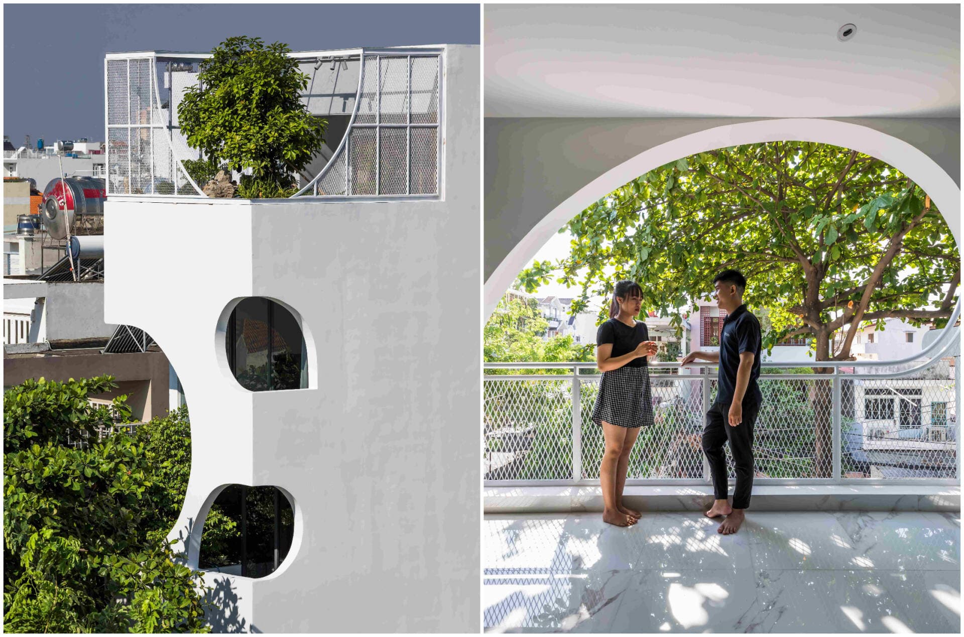 Nguyễn Dũng House - Nhà ống liền kề 72m2, giải quyết được các vấn đề lớn về thiếu sáng và thiếu thoáng