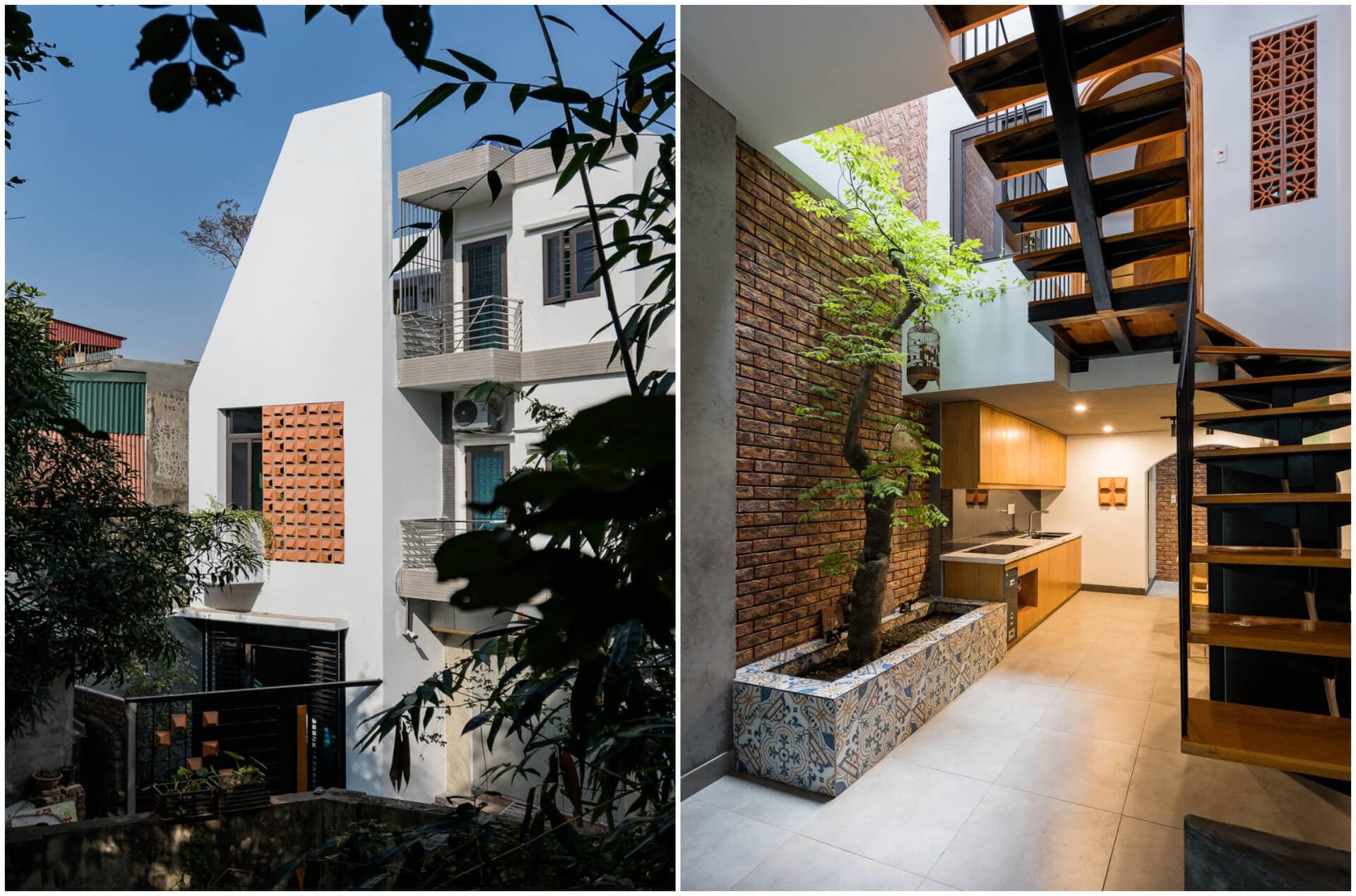 Nhà 48m2 ở Hải Dương giải quyết bài toán về ánh sáng và thông gió tự nhiên cho nhà trong ngõ nhỏ như thế nào?