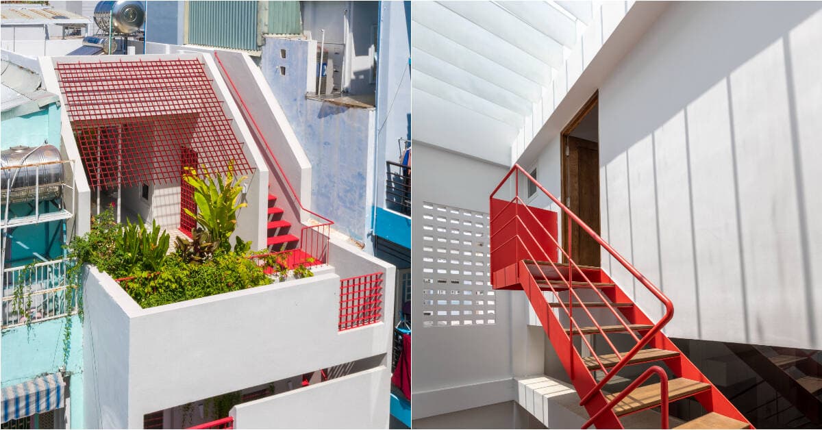 Nhà 5x20 trong hẻm với 3 khoảng thông tầng, phù hợp với nhu cầu của gia đình 3 thế hệ
