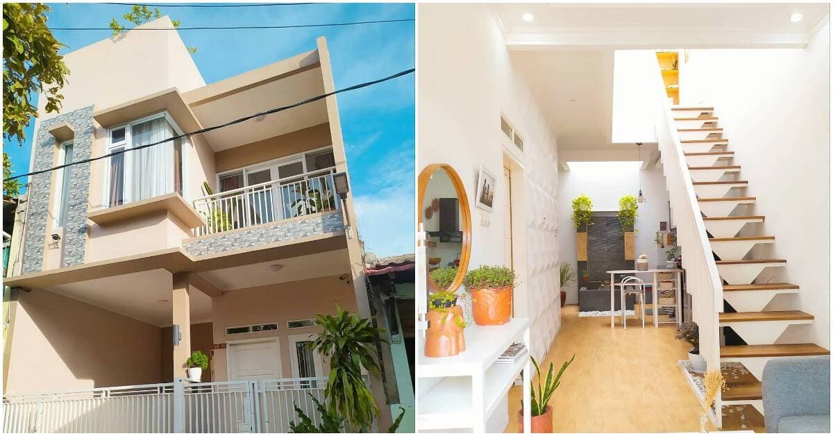 Nhà phố 2 tầng 1 tum thiết kế tối giản, chi phí hoàn thành 500 triệu đồng