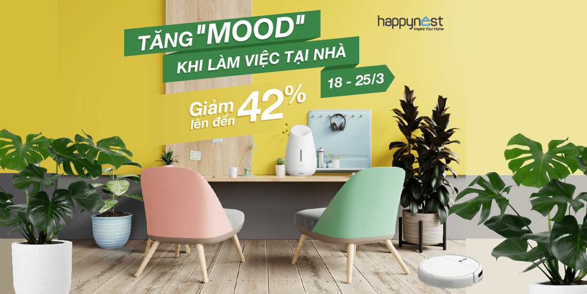 Tăng “mood” làm việc tại nhà - Giảm tới 42% các sản phẩm nội thất văn phòng từ ngày 18 - 25/03