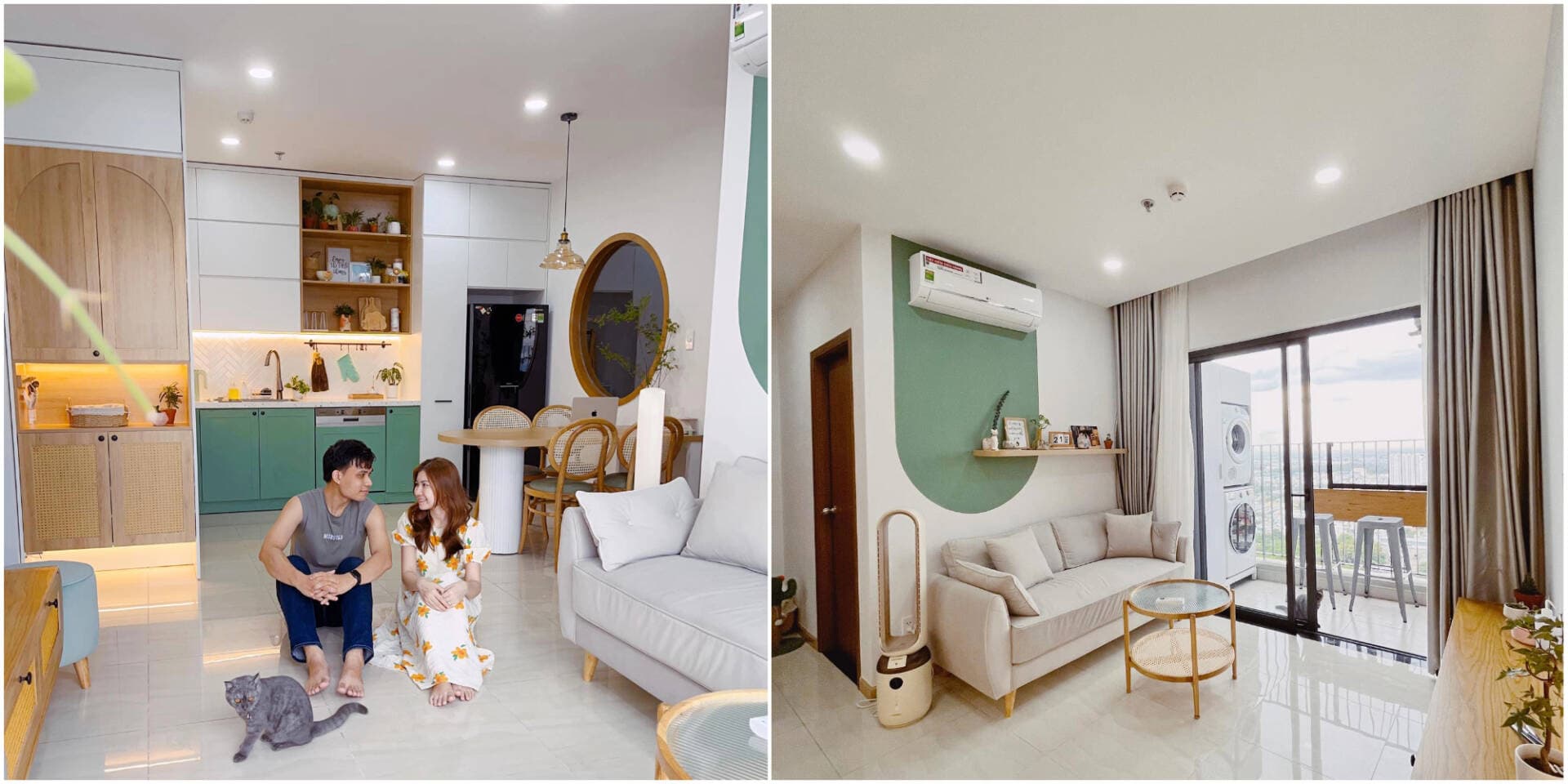 Vợ chồng trẻ hạnh phúc khi có nhà 56m2 ở tuổi 28, nhờ áp dụng phương pháp chi tiêu “6 hũ”