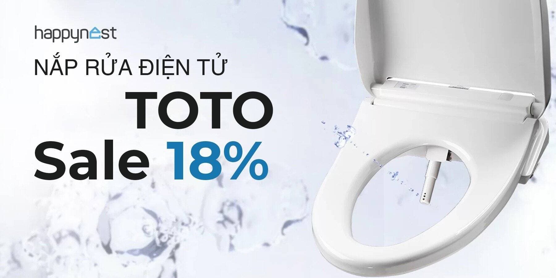 TOTO sale nắp rửa điện tử chính hãng tại Happynest Shop (phần 1)