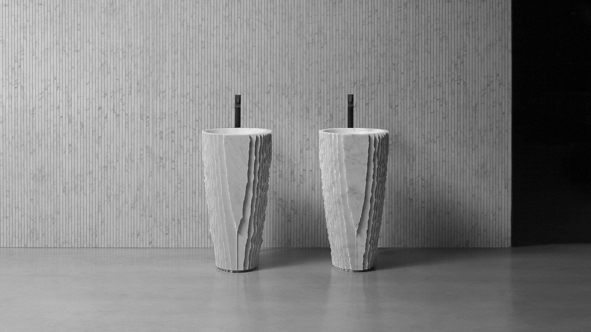 Ứng dụng đá marble trong thiết kế phòng tắm được ví như “sự điêu khắc của thời gian”