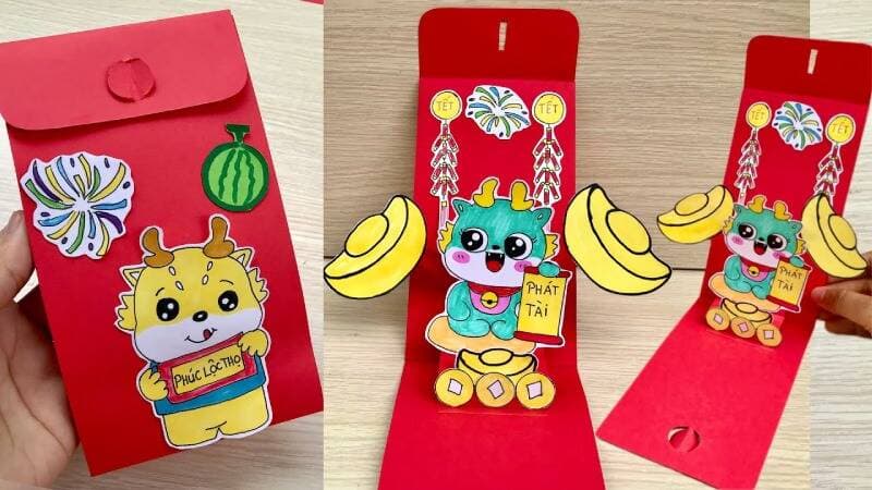 Hướng dẫn tự làm bao lì xì tại nhà cực dễ và nhanh chóng cho ngày Tết