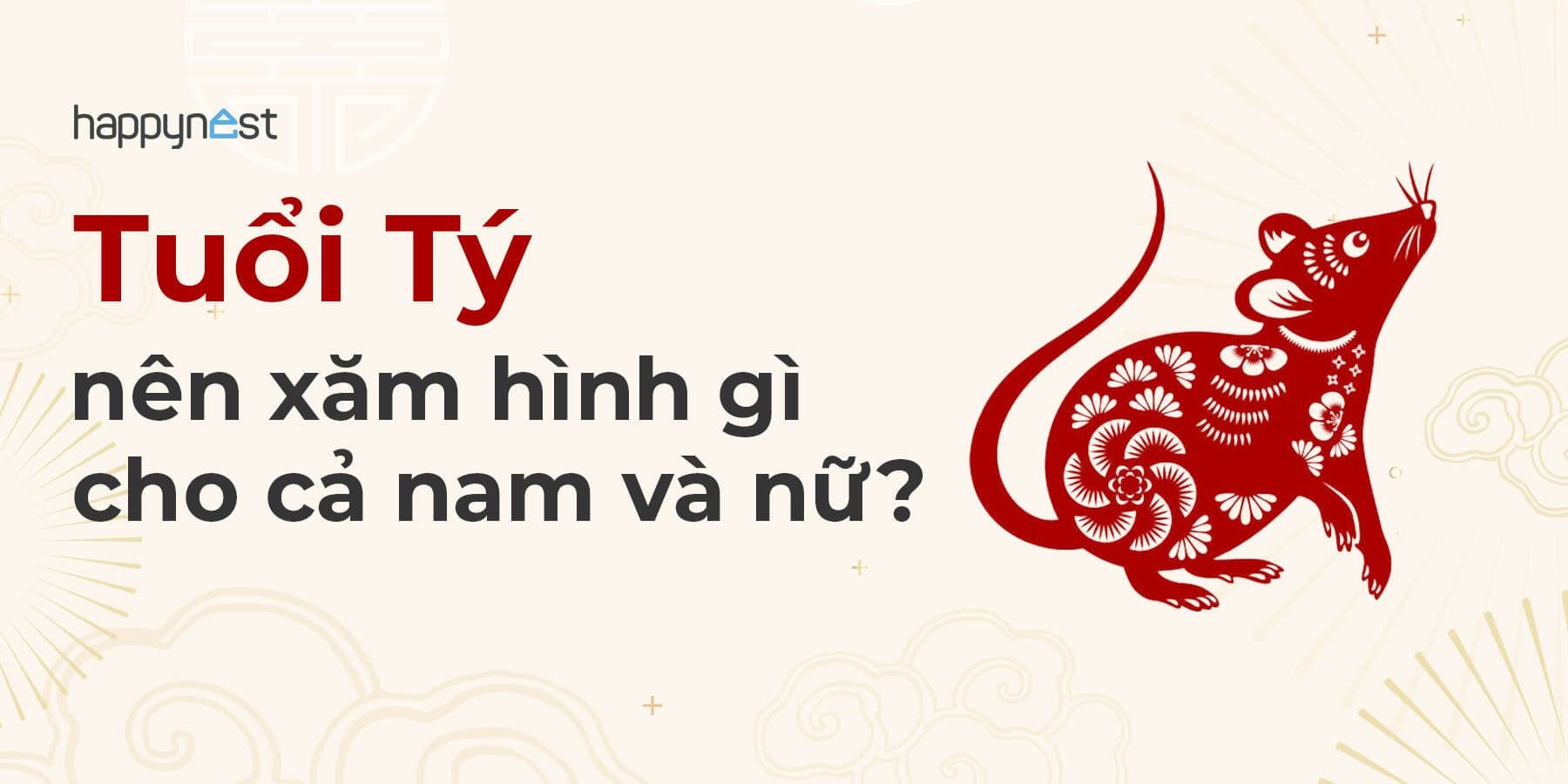 Tuổi Tý nên xăm hình gì cho cả nam và nữ?
