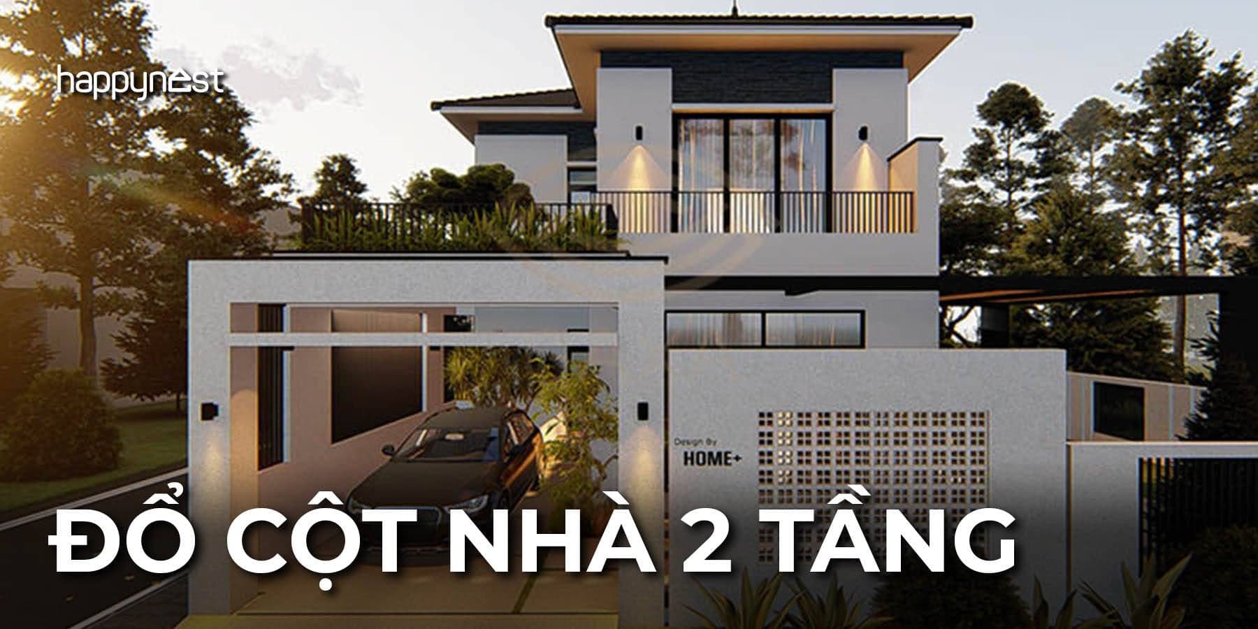 Xây nhà 2 tầng không đổ cột có an toàn và tiết kiệm như lời đồn?