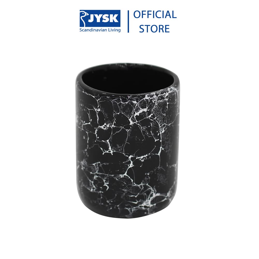 Cốc đựng bàn chải | JYSK Vida | gốm màu đá cẩm thạch | D7x10cm
