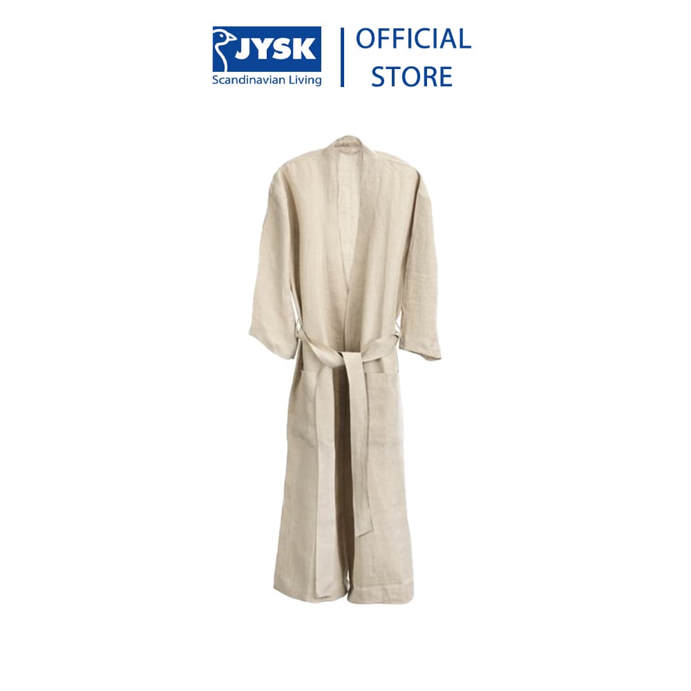 Áo choàng tắm | JYSK Alunda | linen | màu tự nhiên | S/M