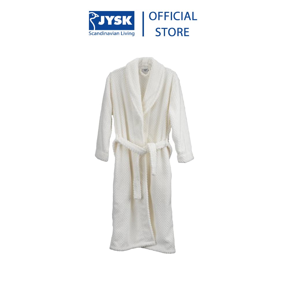 Áo choàng tắm | JYSK Nitta | microfiber | trắng | S/M