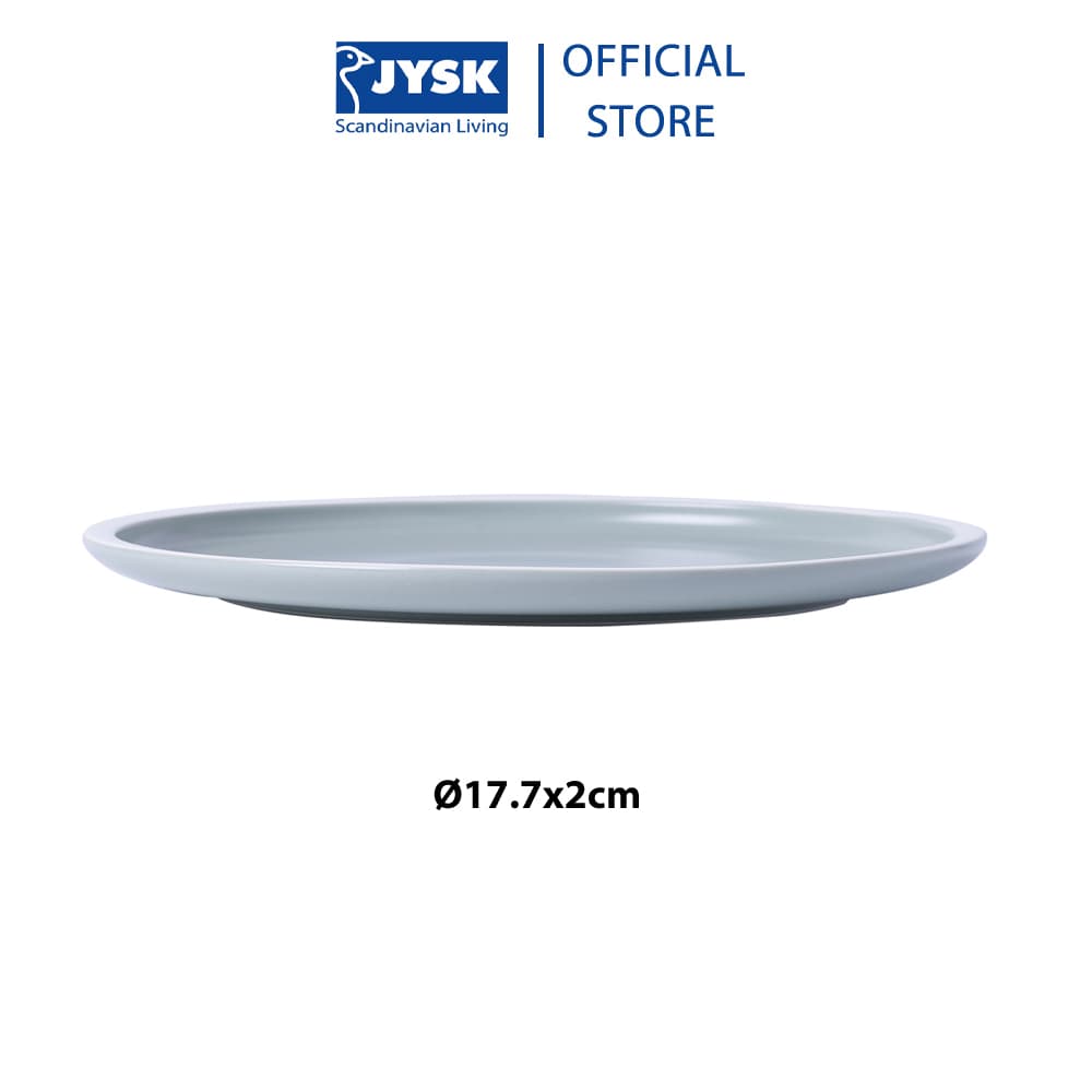 Đĩa sứ | JYSK Kimchi | sứ xanh bạc hà viền trắng | DK17.7x2cm