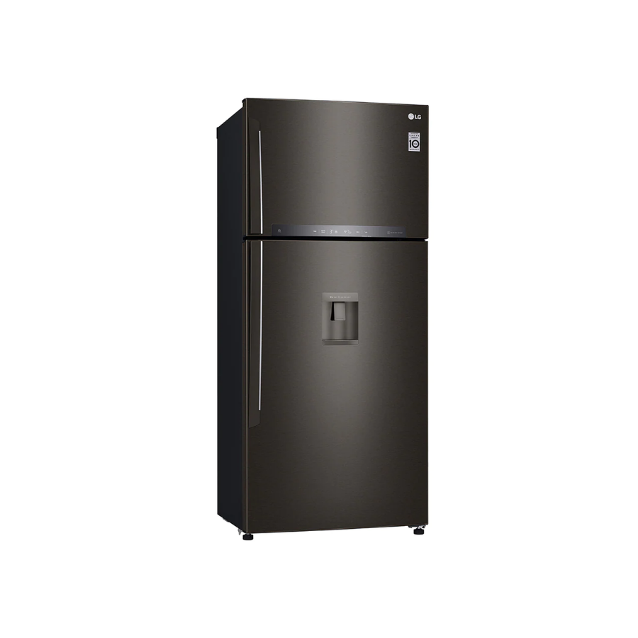 LG Inverter Linear™ 516L Tủ lạnh ngăn đá trên với DoorCooling+™ (Đen)