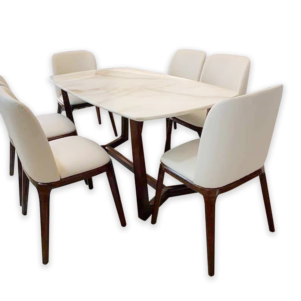 Bộ bàn ăn Concord mặt đá 4-6-8 ghế Grace