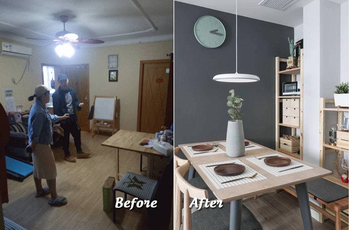 Hiện trạng căn hộ 53m² trước và sau cải tạo: minh chứng cho tầm quan trọng của việc lựa chọn và sắp đặt nội thất