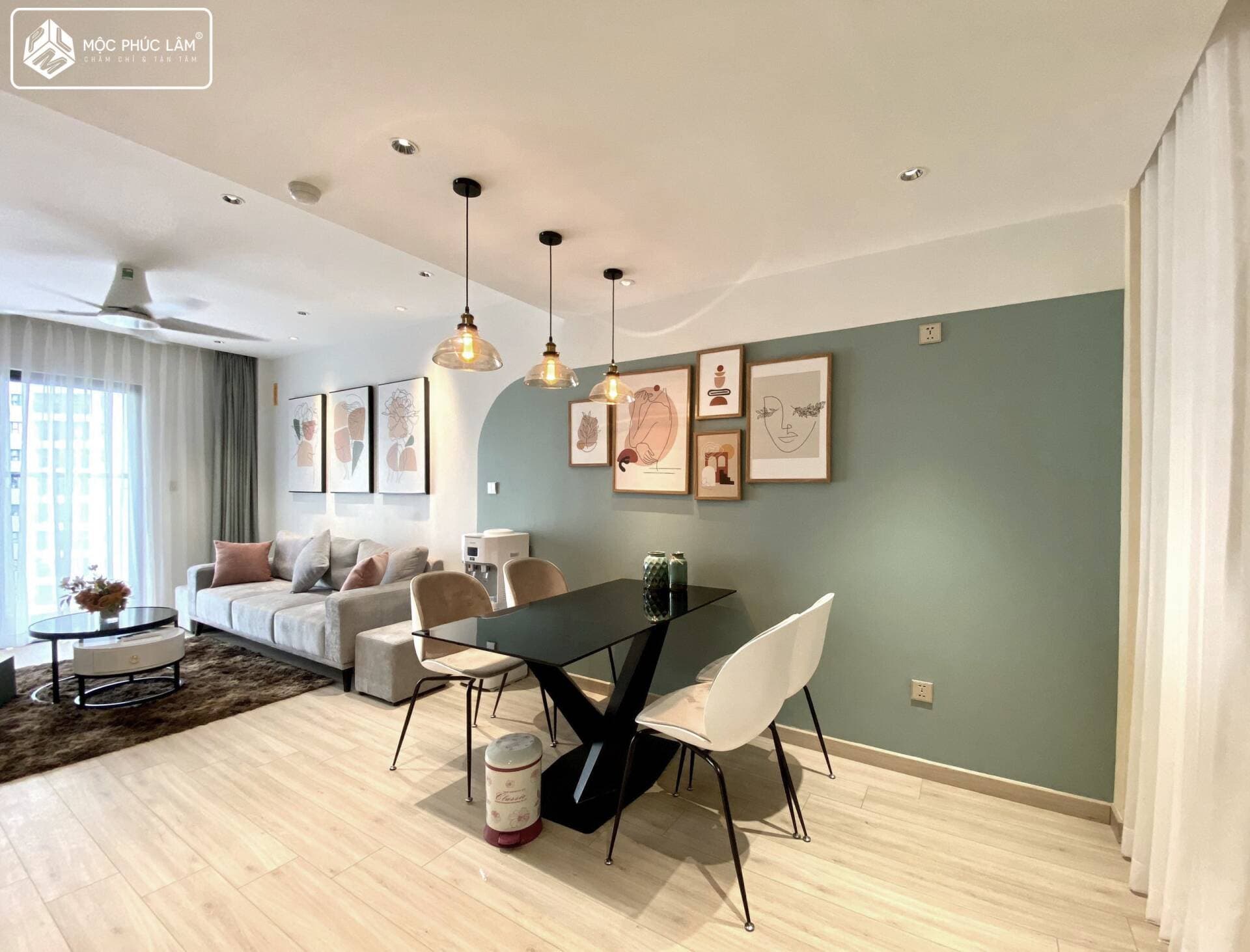 Căn hộ 2 phòng ngủ trang nhã của đôi vợ chồng sắp cưới, hoàn thiện nội thất hết 115 triệu đồng