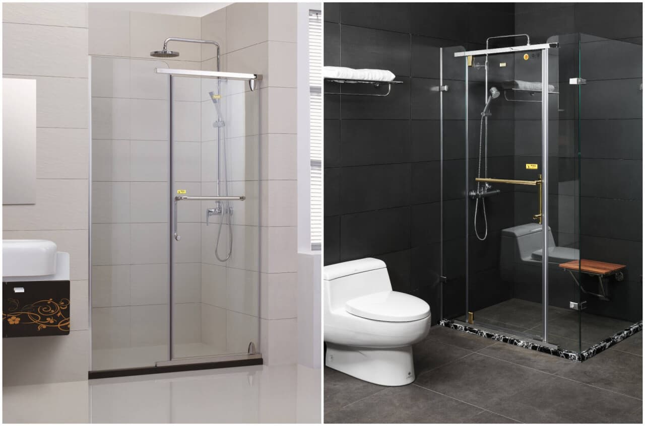 Phân biệt các loại phòng tắm kính phổ biến trên thị trường