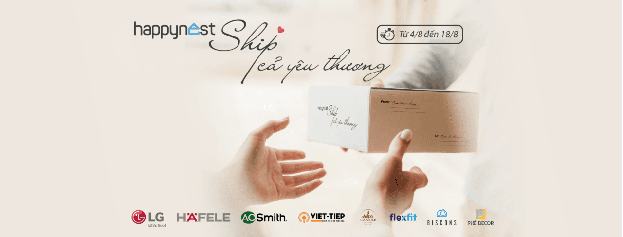Thông tin thể lệ và Quà tặng chiến dịch “Ship cả yêu thương” trên group Happynest