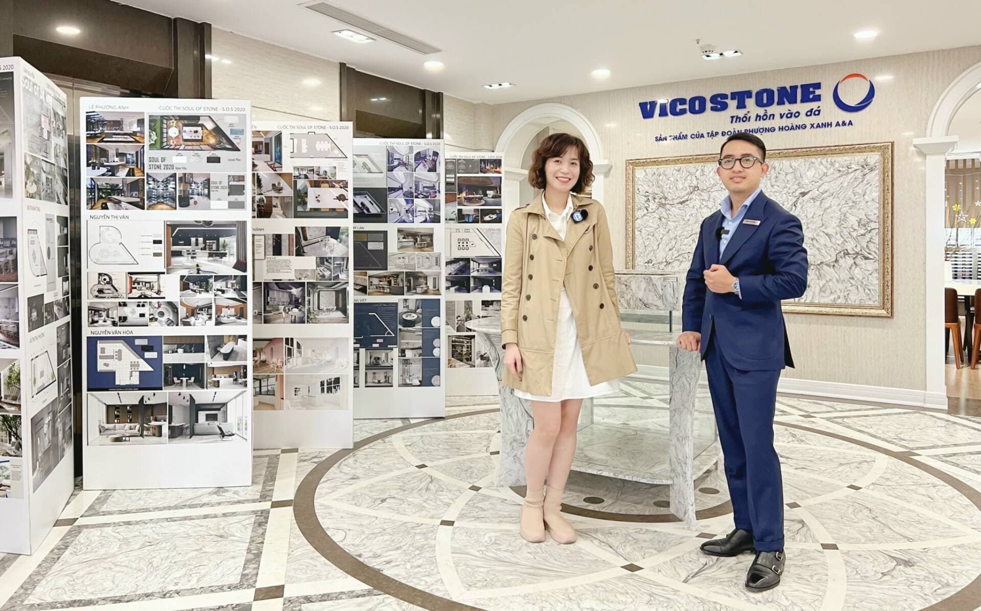 Cùng CEO Happynest Cao Tuyết Minh ghé thăm showroom Vicostone tìm hiểu về đá thạch anh