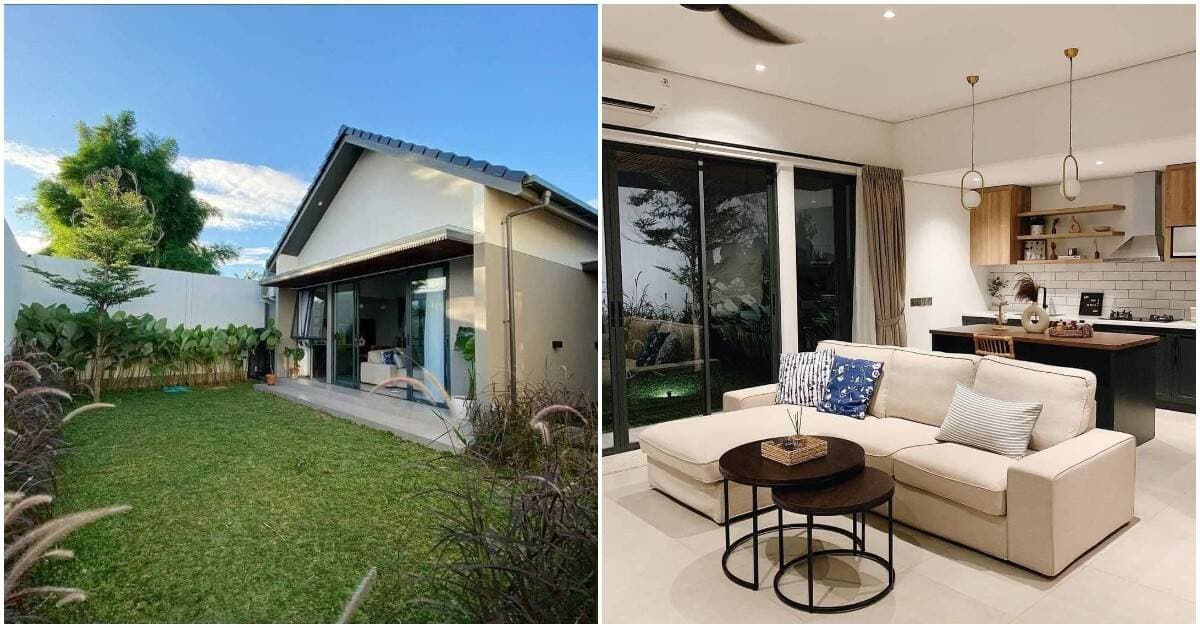 Nhà 1 tầng có hẳn sân sau rộng rãi dành cho các buổi liên hoan ngoài trời