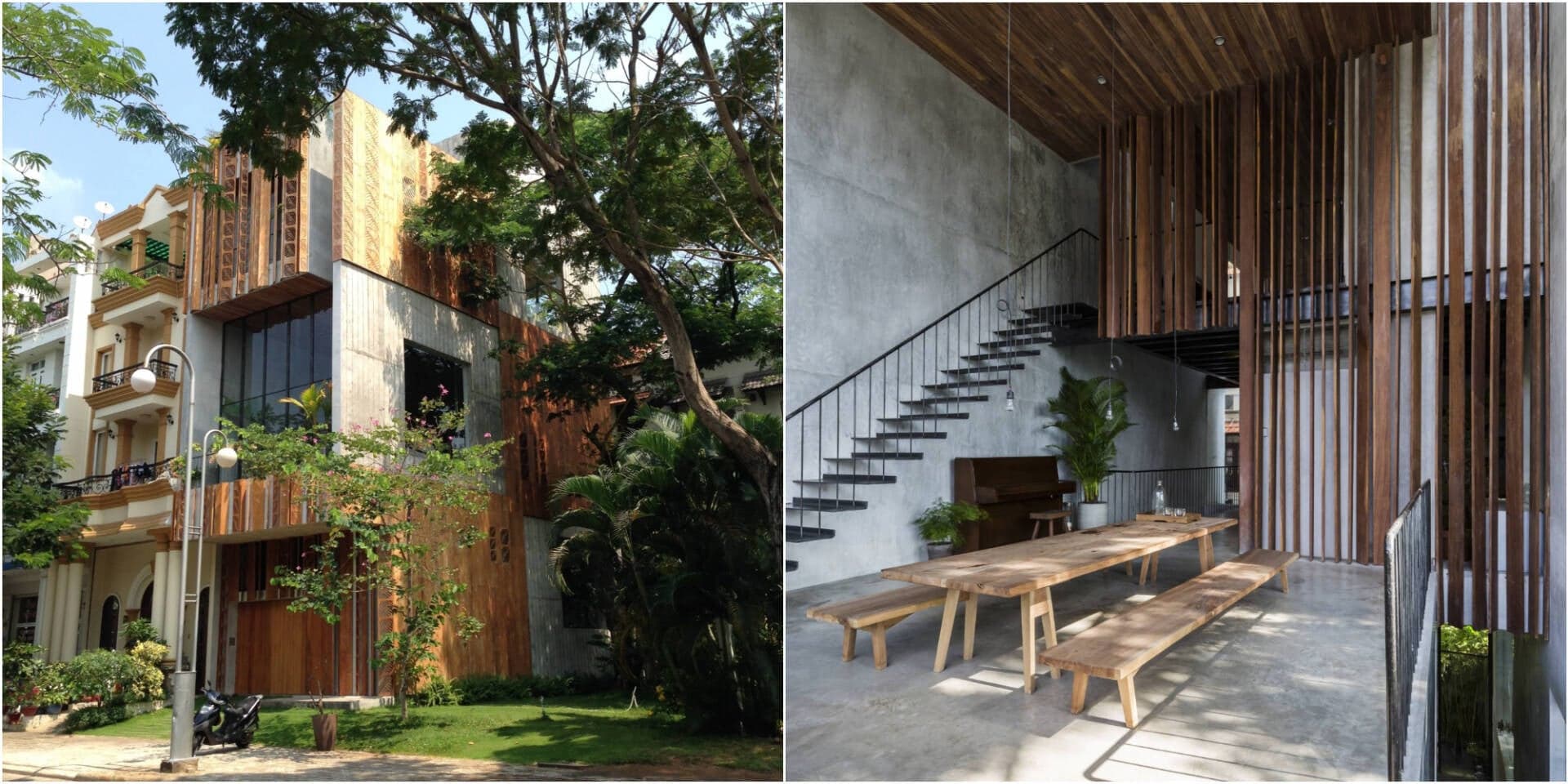 Thông House - Nhà ống của bố mẹ và hai con nhỏ, thiết kế giảm tường ngăn để gia đình luôn được gần gũi và thân thiết