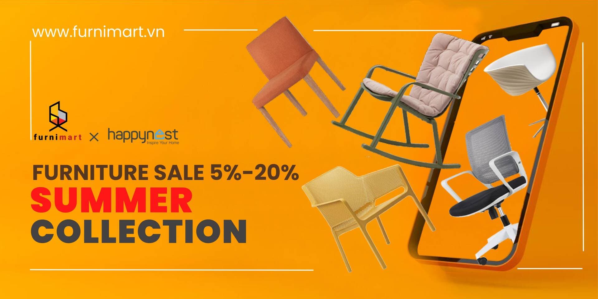 Ưu đãi tới 20% chào mừng Furnimart khai trương gian hàng trên Happynest Shop
