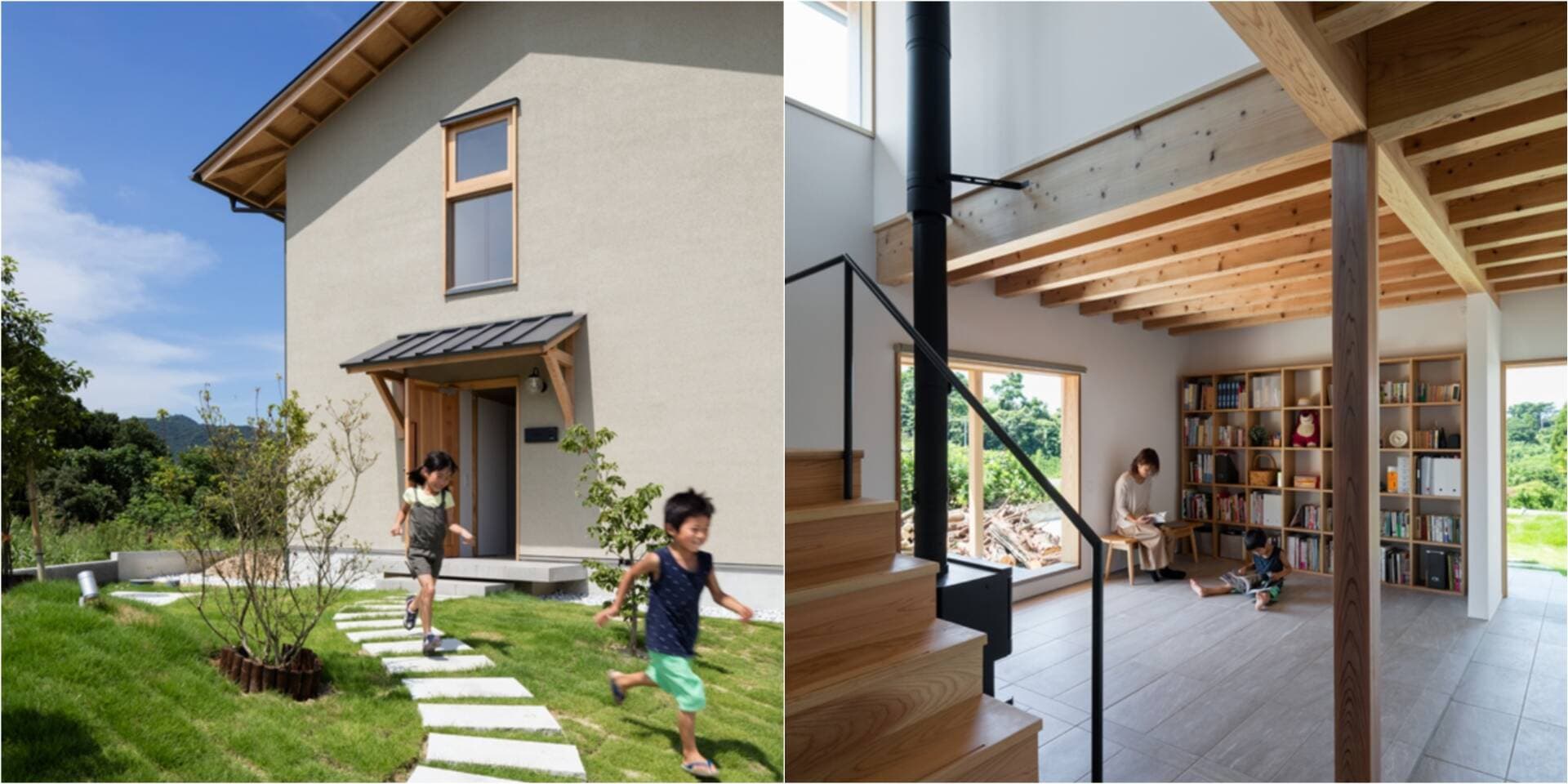 Nhà gỗ 2 tầng nhỏ hơn 50m2, sở hữu bốn mặt nhìn ra mây trời xanh mướt