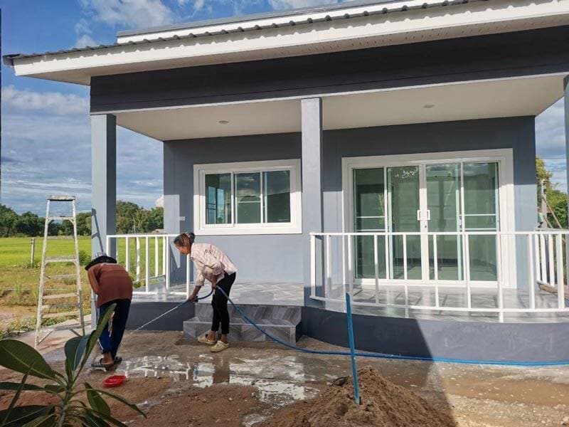 Được bố mẹ vợ cho đất, con rể xây nhà 6x8m với ngân sách khoảng 300 triệu đồng