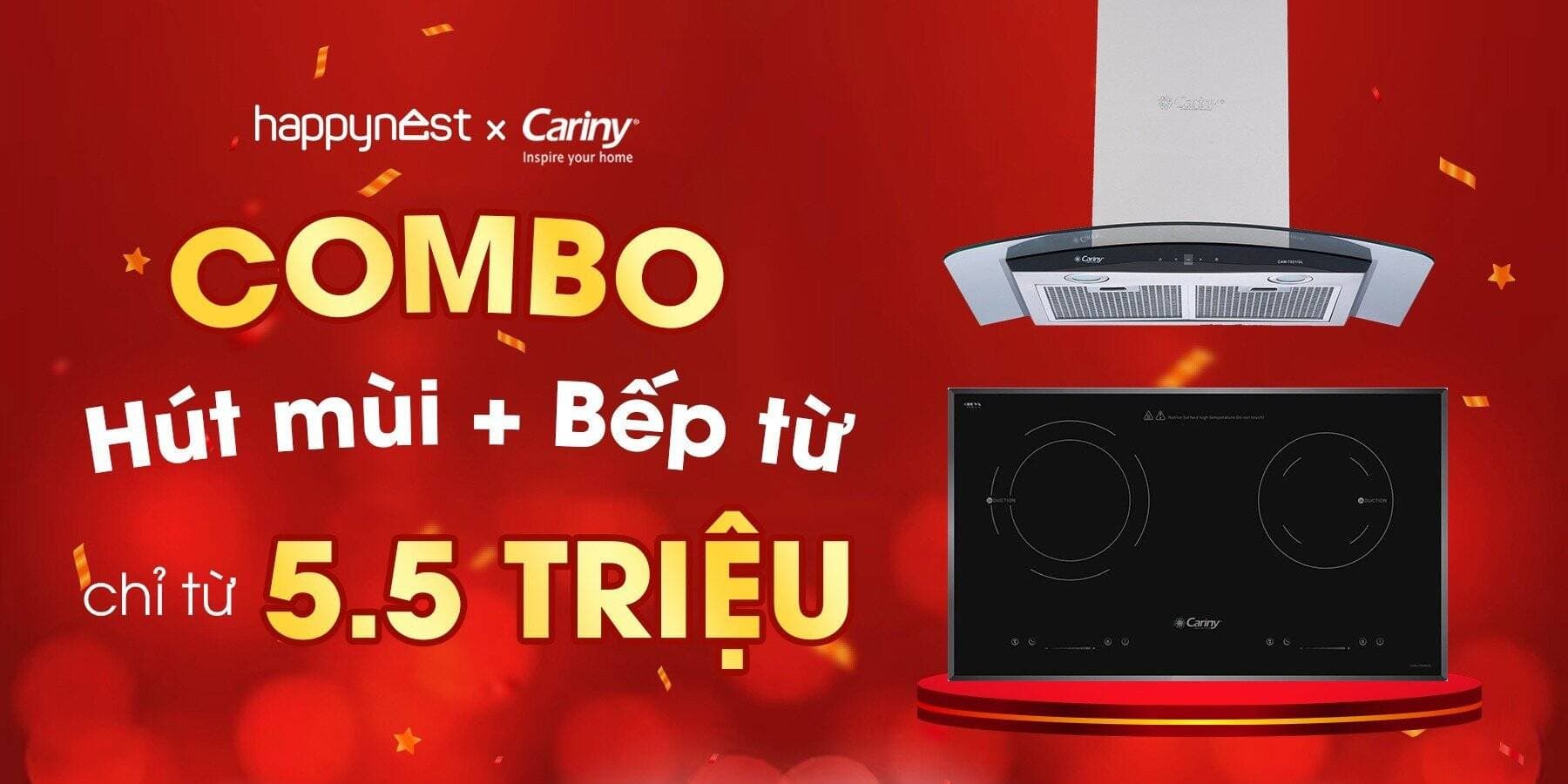 Ưu đãi Combo Bếp từ & Máy hút mùi giá tốt nhất thị trường, duy nhất 20/7 - 31/8