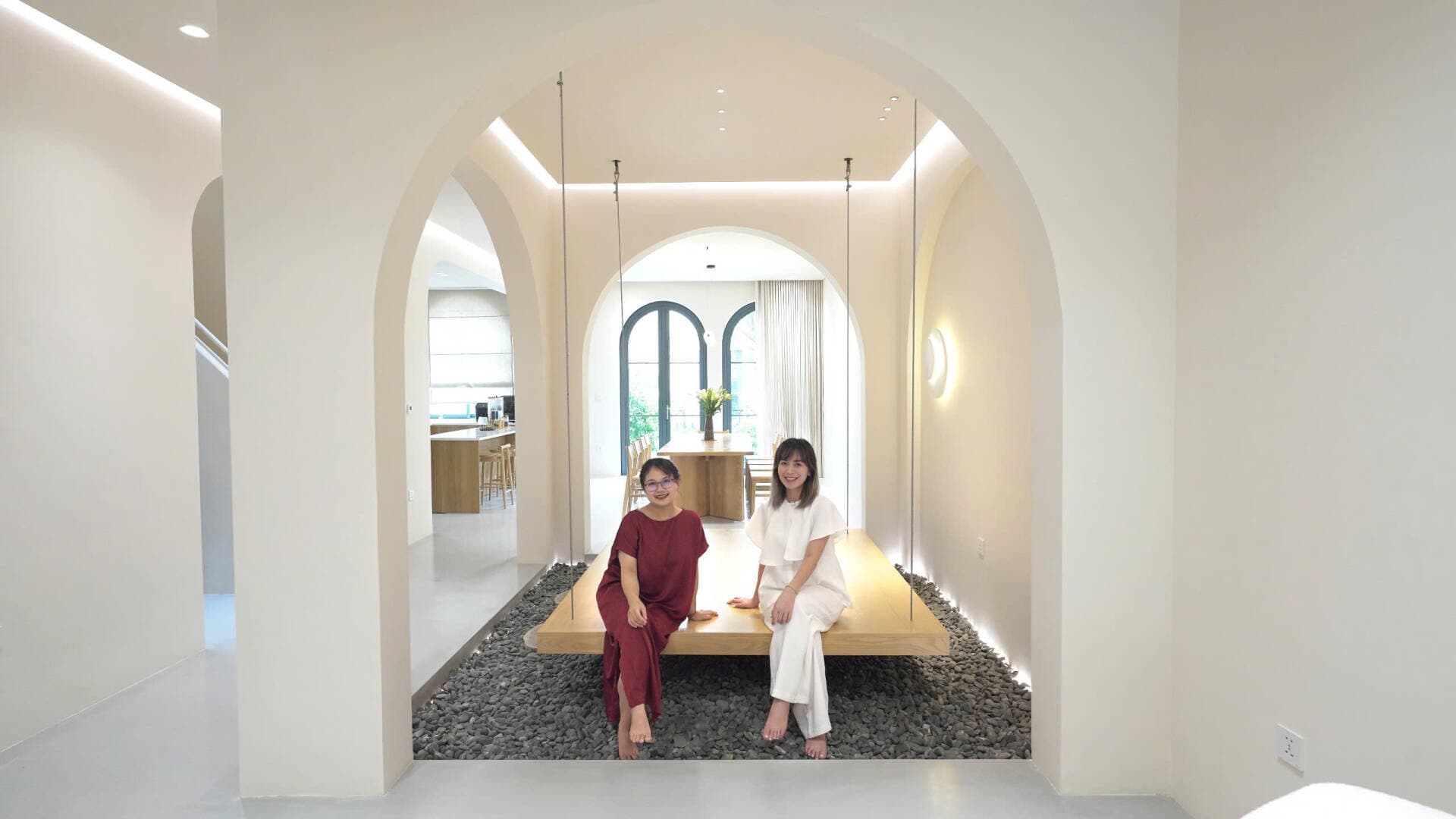 Biệt thự liền kề 250m² - Sử dụng đường tròn để kết nối không gian