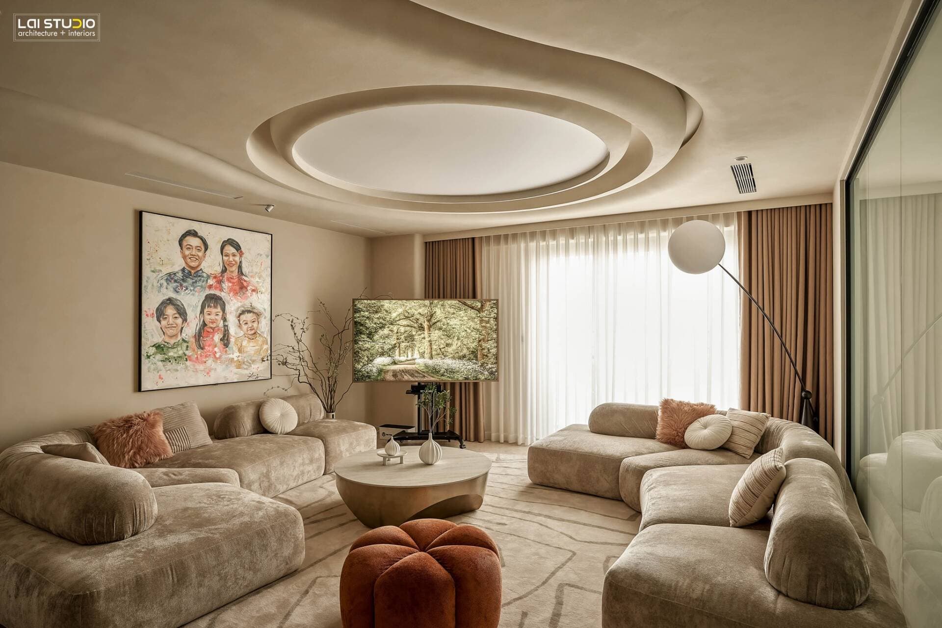Căn hộ 155m2 với phong cách wabi sabi đầy ấn tượng của vợ chồng Cường Đô La