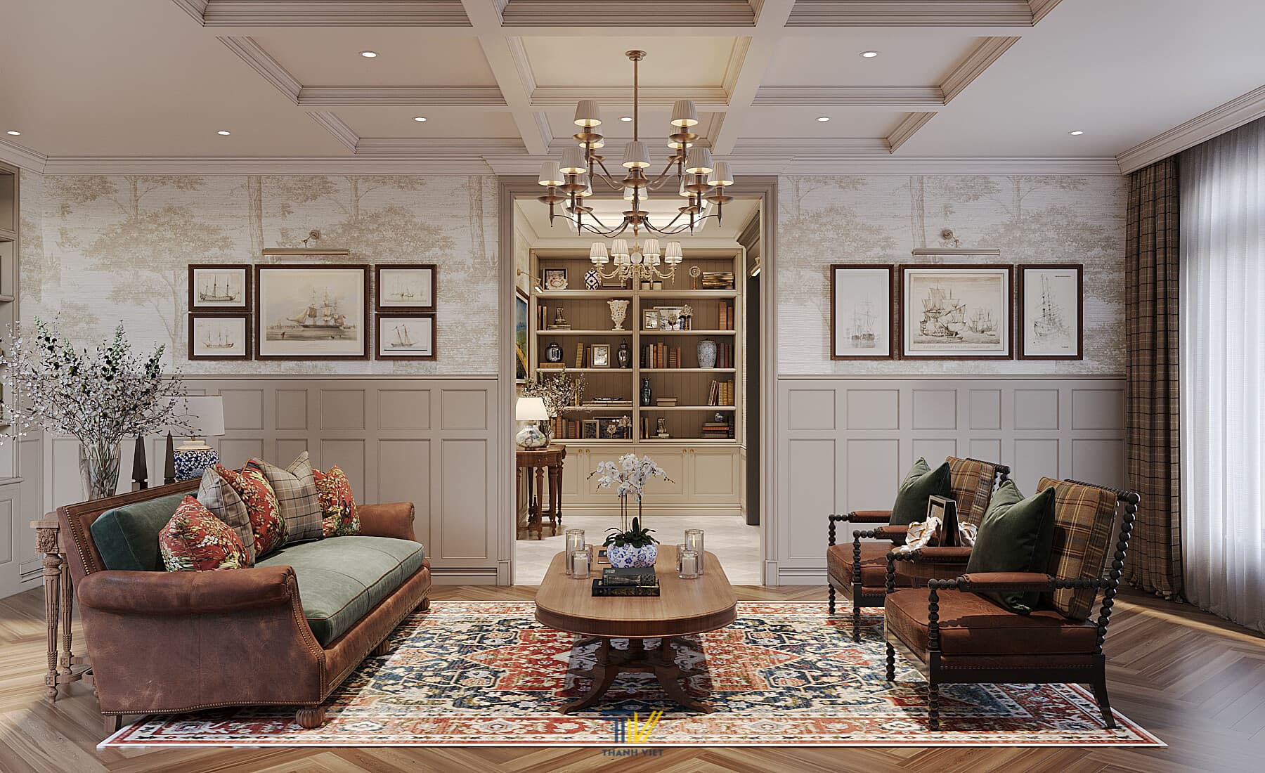 Thiết Kế Nội Thất Biệt Thự Emery Villa Phong Cách Âu Mỹ