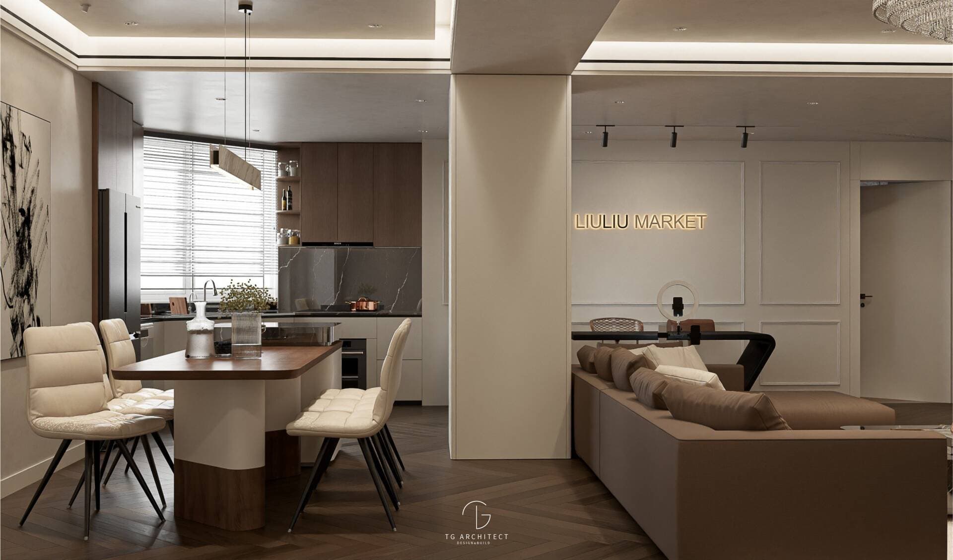 Cải tạo Liuliu Apartment, biến căn hộ cũ thành không gian sống hiện đại đẳng cấp