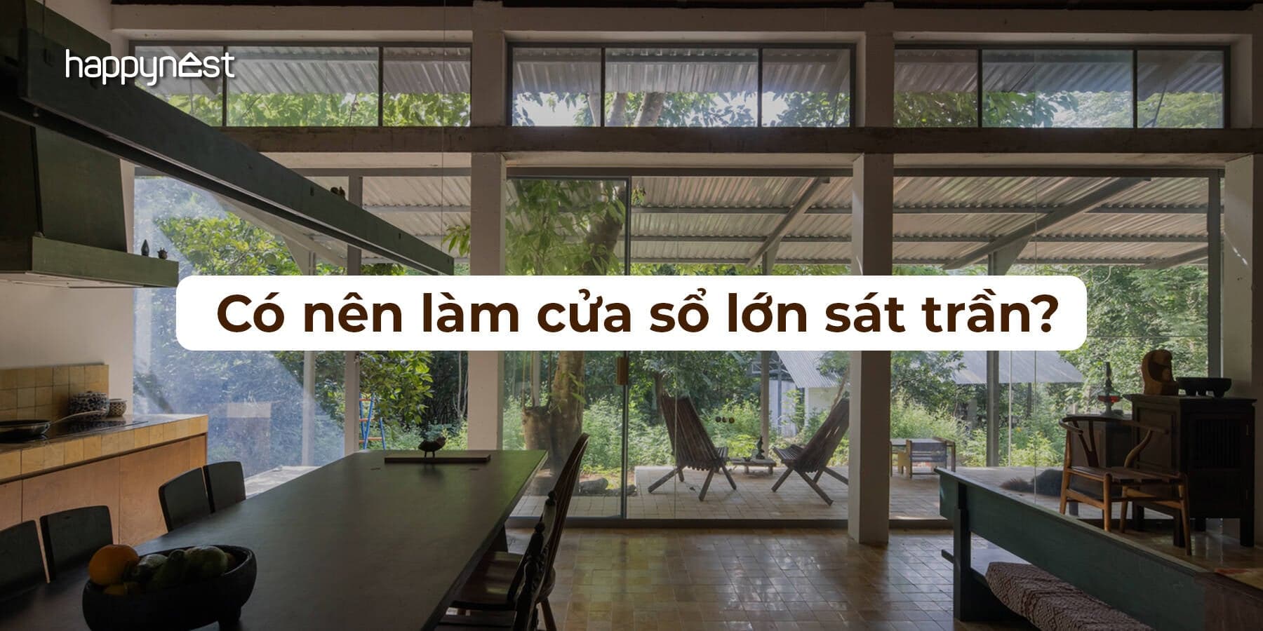 Cửa sổ sát trần: Giải pháp kiến trúc lấy sáng hiện đại