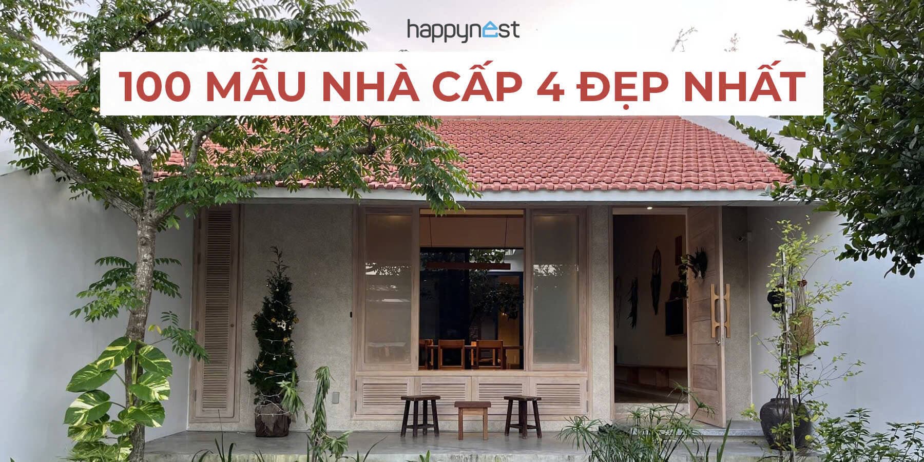 100 mẫu nhà cấp 4 đẹp 2025 hiện đại, tiết kiệm chi phí (kèm ảnh thực tế)