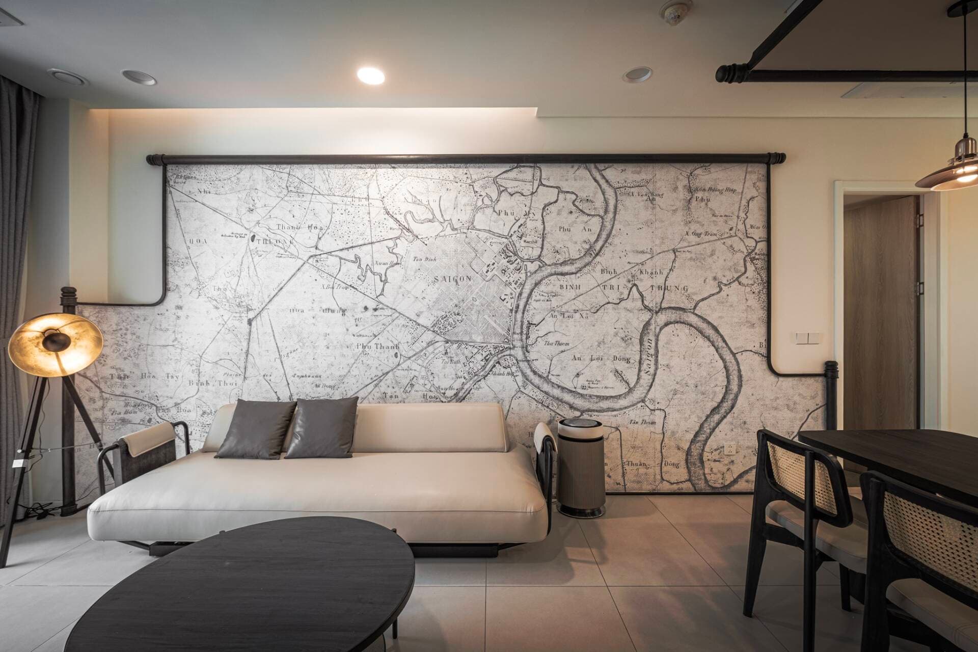 Căn hộ 96m2 – Nơi những tấm bản đồ lưu giữ tinh thần Sài Gòn