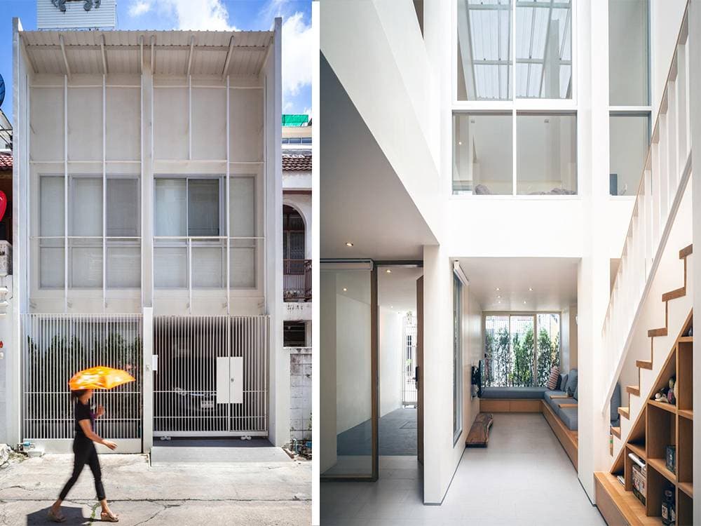 Không gian ngập tràn ánh sáng bên trong Transparent Townhome sau quá trình cải tạo