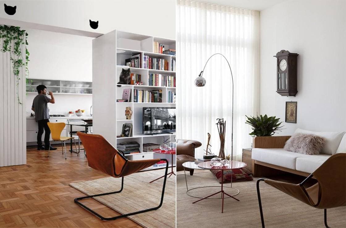 Để có cả chỗ chơi cho mèo cưng, gia chủ đã cải tạo căn hộ JK Apartment chỉ 68m2 thành tổ ấm rộng rãi, thư thái