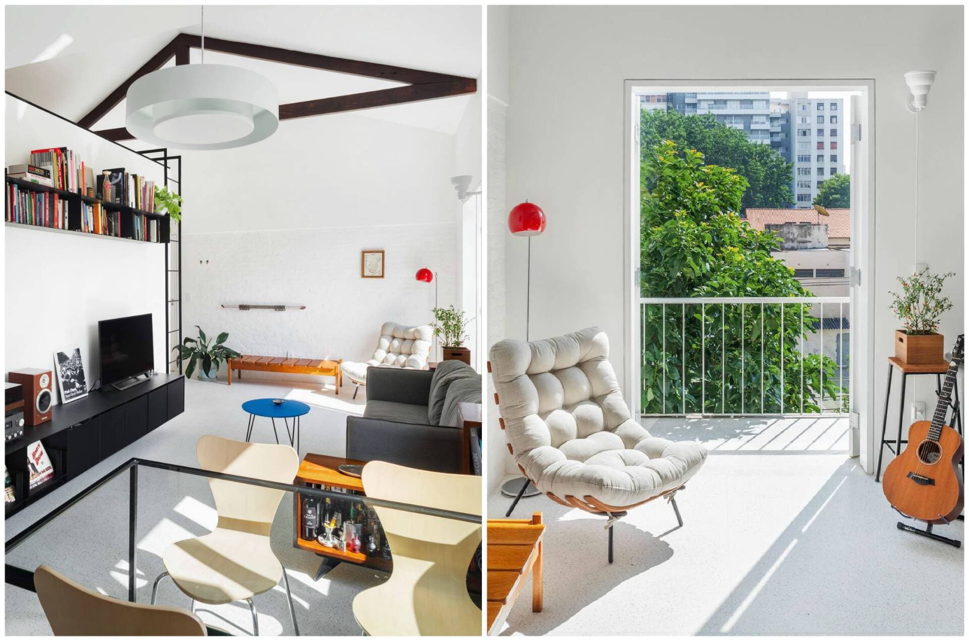 Căn hộ cải tạo 50m2 gây ấn tượng bởi nền trắng bật tông, đồ nội thất nào đặt vào cũng đẹp