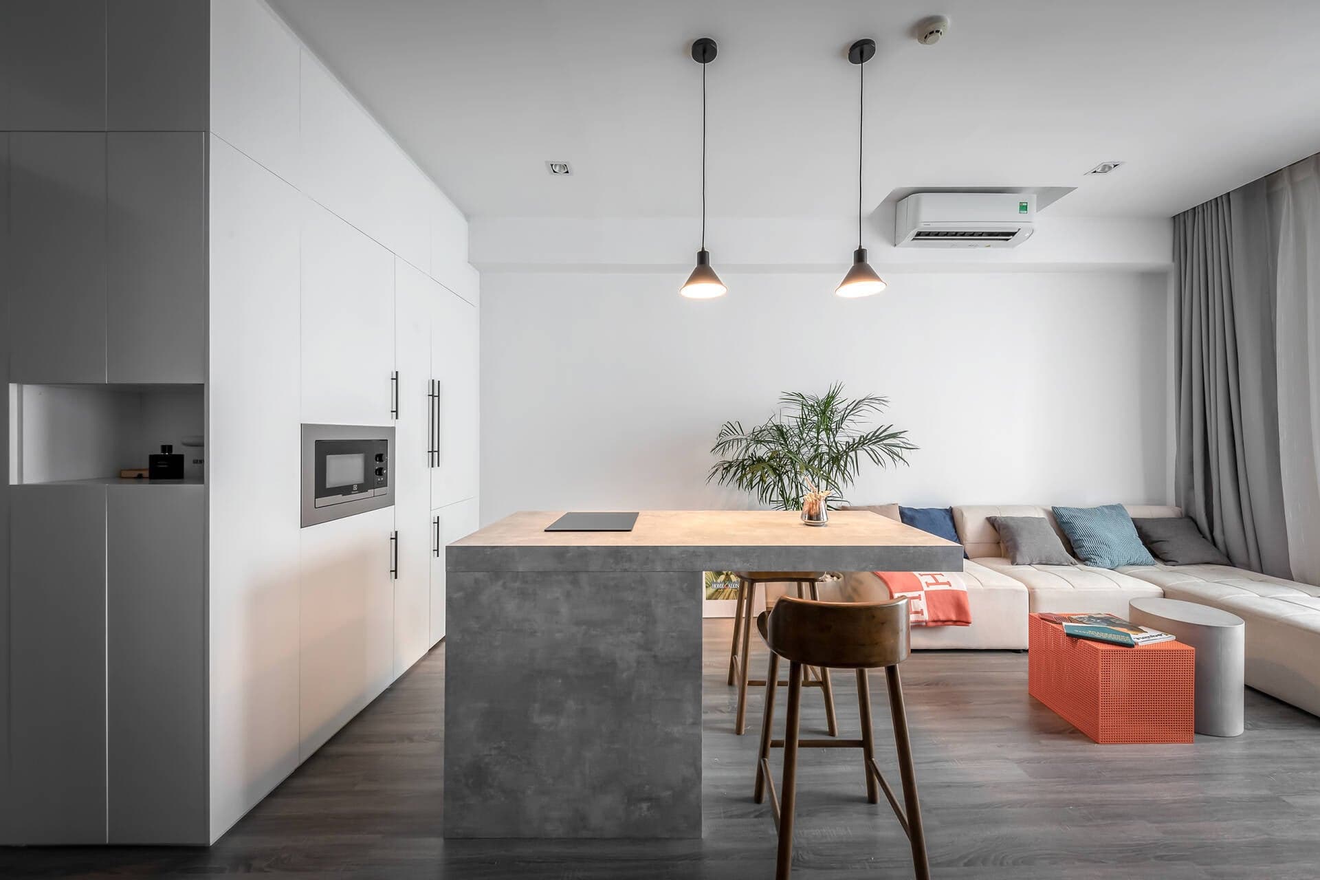Căn hộ 45m2 tối giản của nam gia chủ độc thân